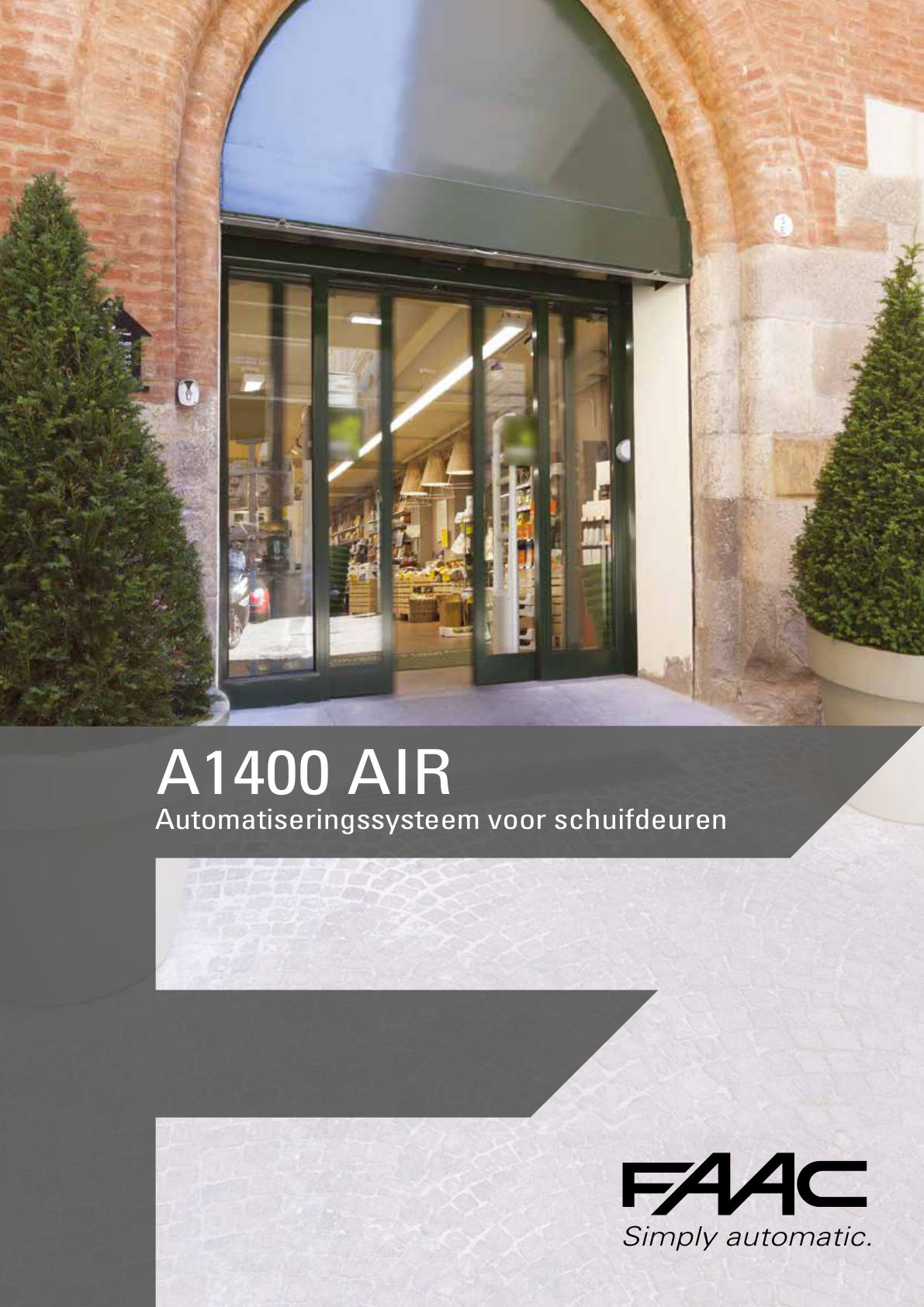 FAAC A1400 AIR – Schuifdeur automatisering (NL) cover